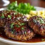 Beef Rissoles with Gravy Recipe