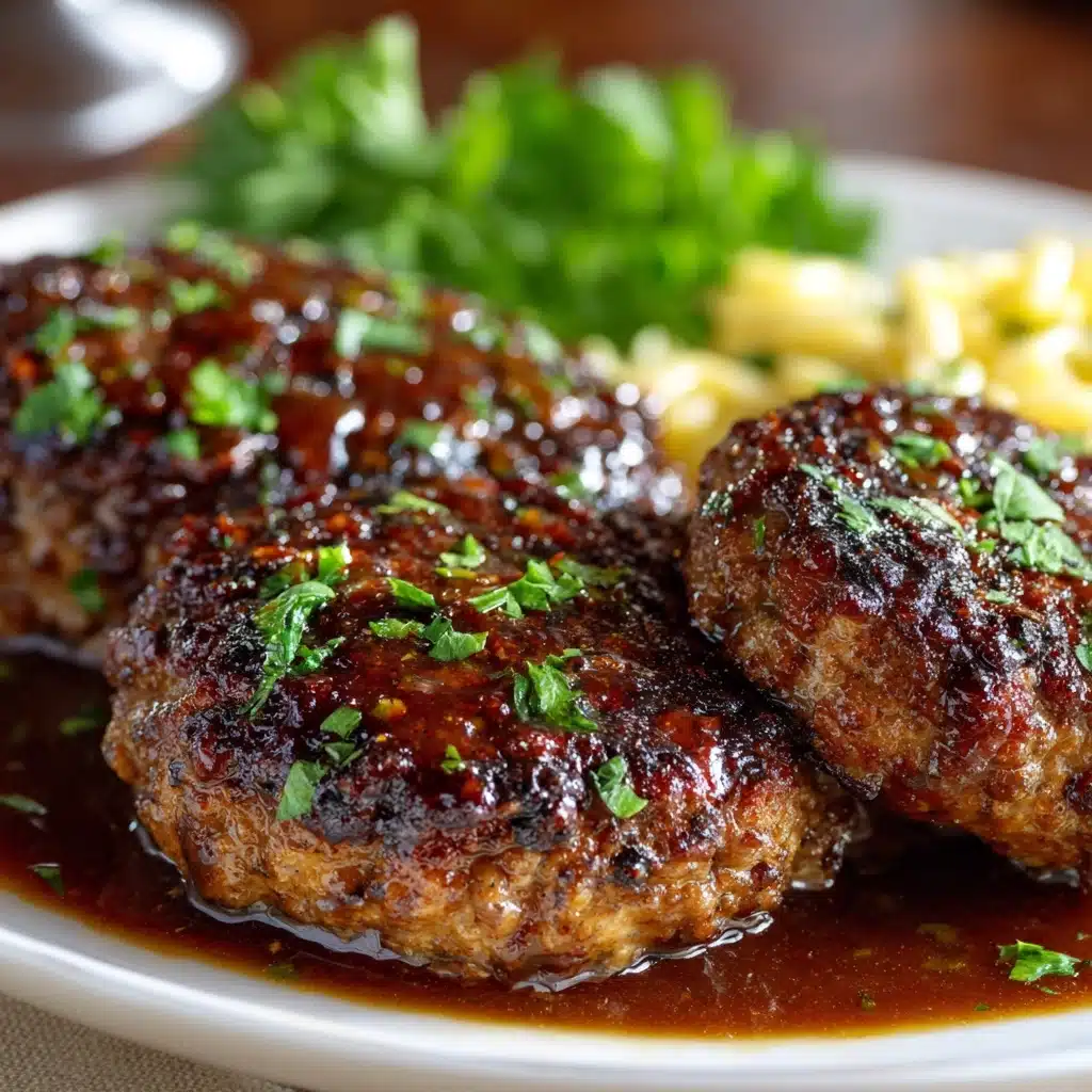 Beef Rissoles with Gravy Recipe - Recipe Image