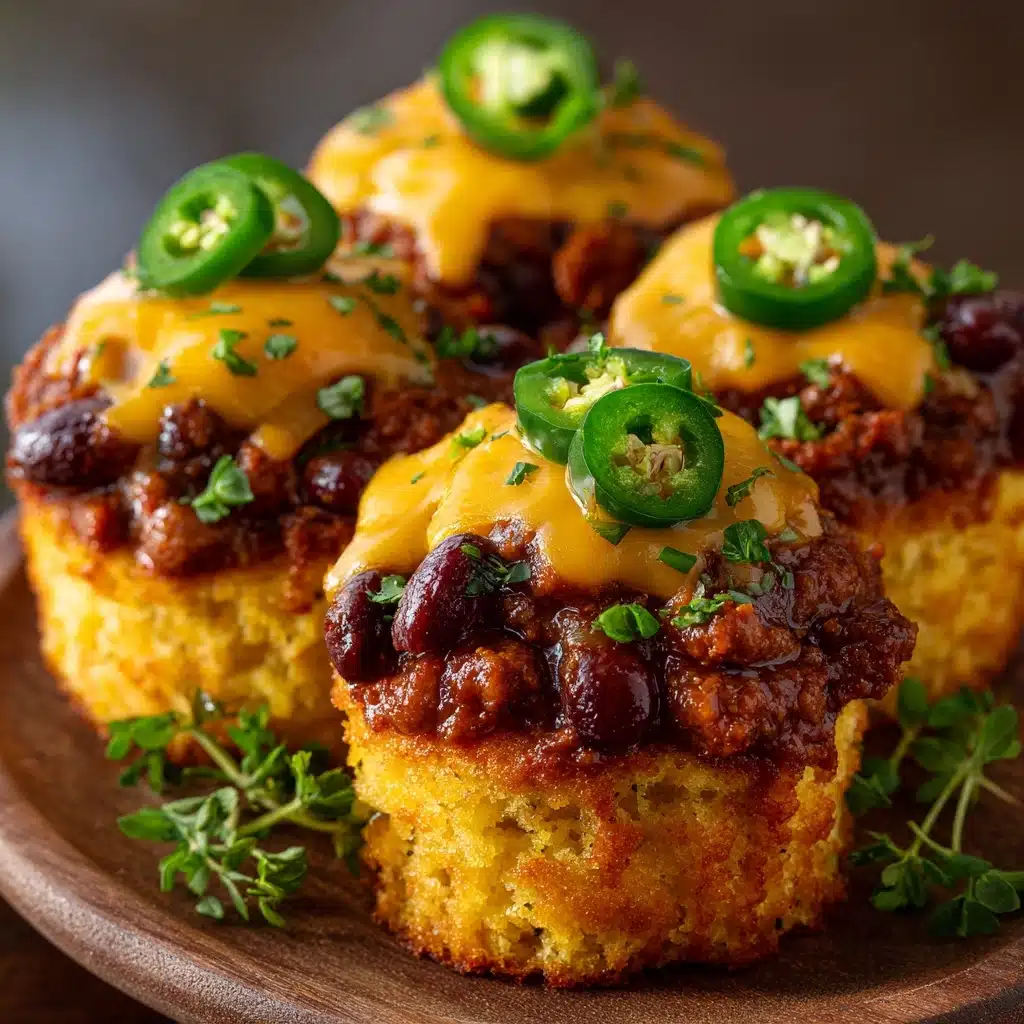 Chili and Jalapeño Cheddar Cornbread Minis Recipe