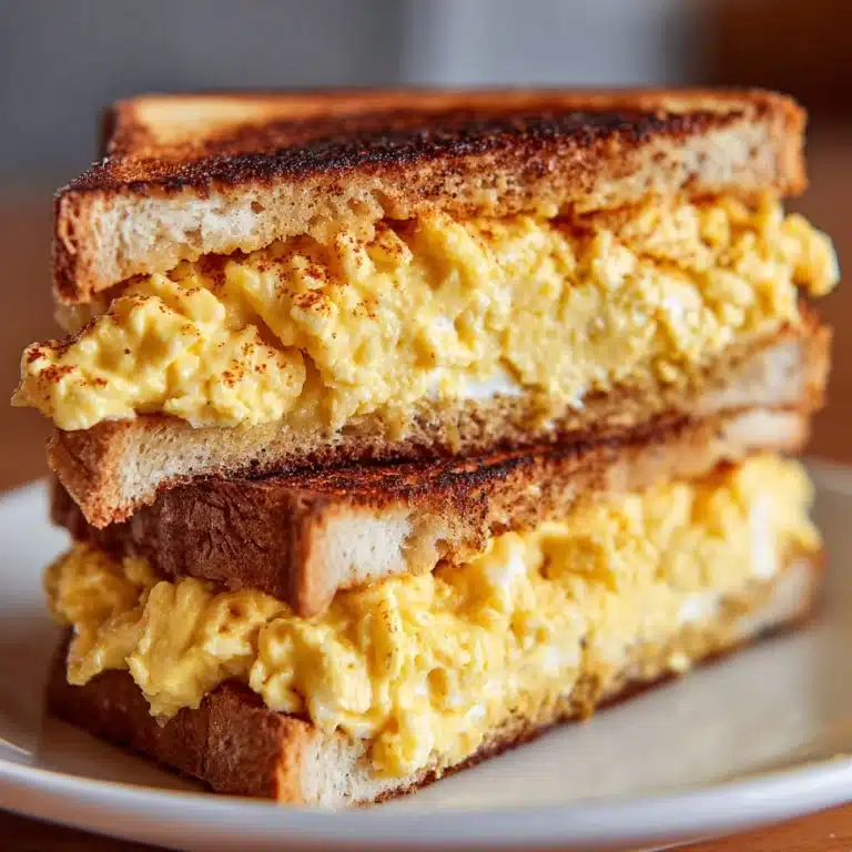 Scrambled Egg Grilled Cheese Sandwich Recipe