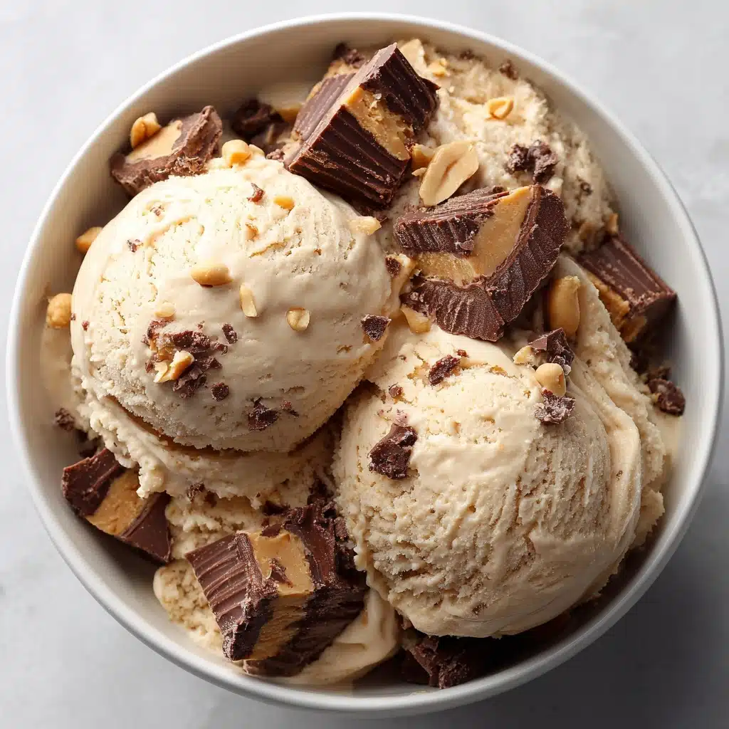 Moose Tracks Ice Cream with Peanut Butter Cups & Fudge Recipe - Recipe Image
