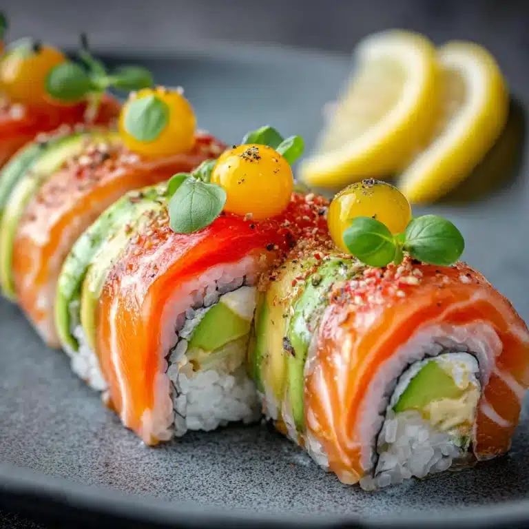 Lemon Basil Salmon Rolls Recipe