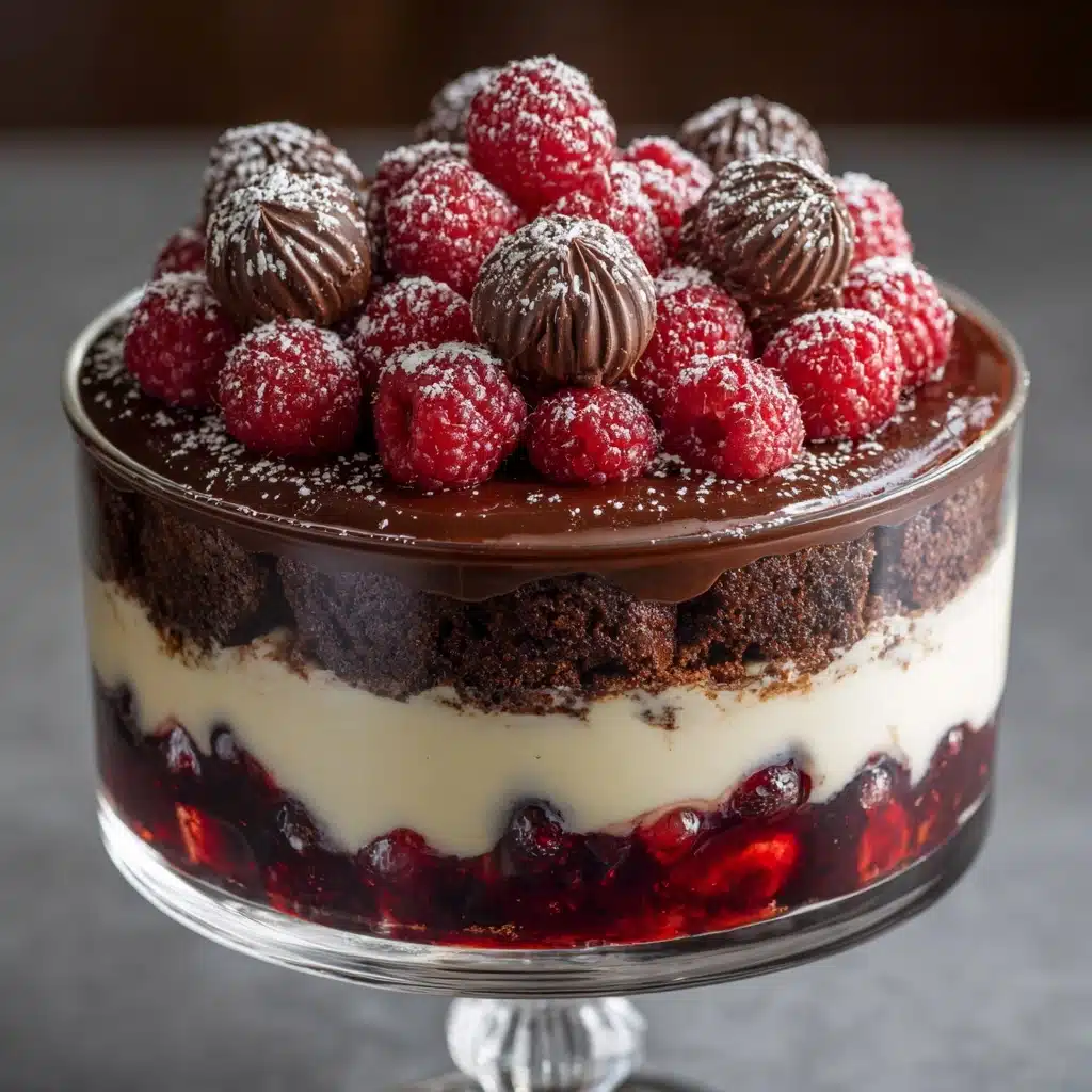 Raspberry Fudge Brownie Trifle Recipe