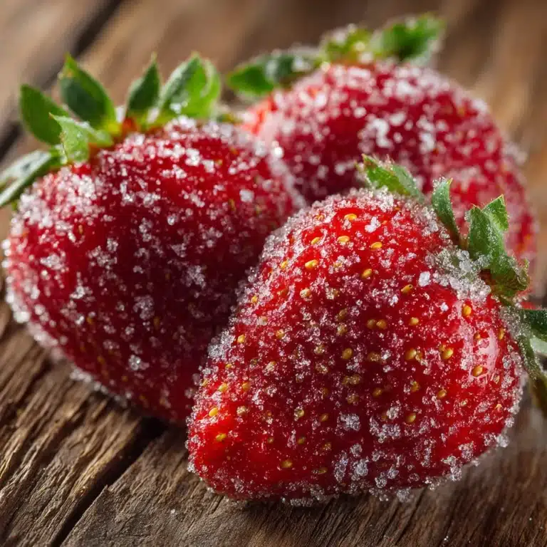 Rock Candy Sugar-Coated Strawberries Recipe
