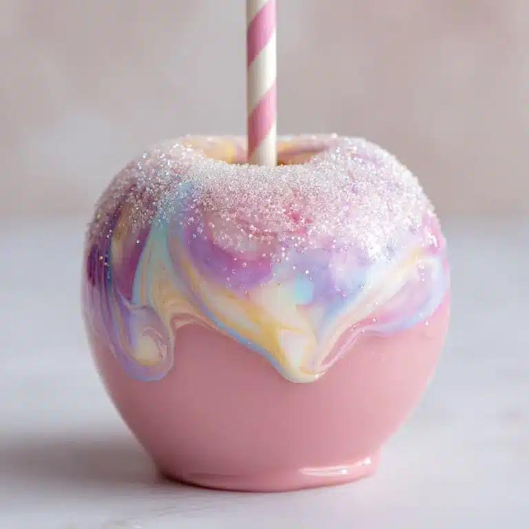 Cotton Candy Swirl Candy Apples Recipe