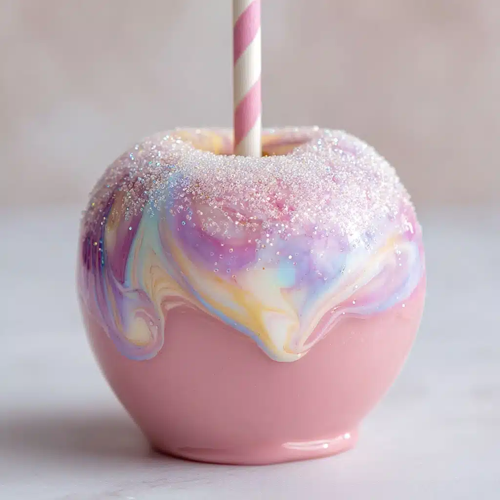 Cotton Candy Swirl Candy Apples Recipe