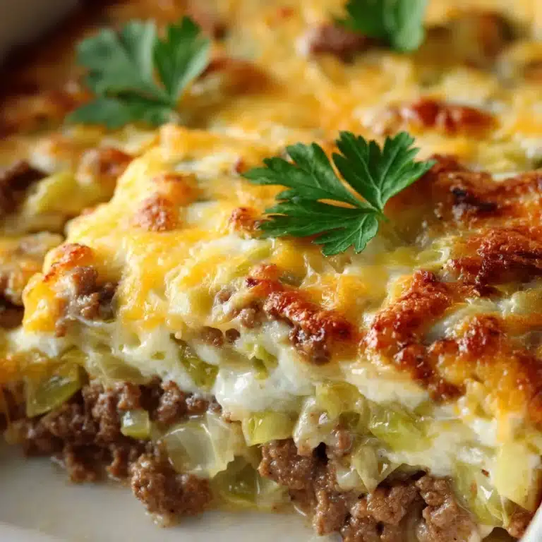 Creamed Cabbage and Ground Beef Casserole Recipe
