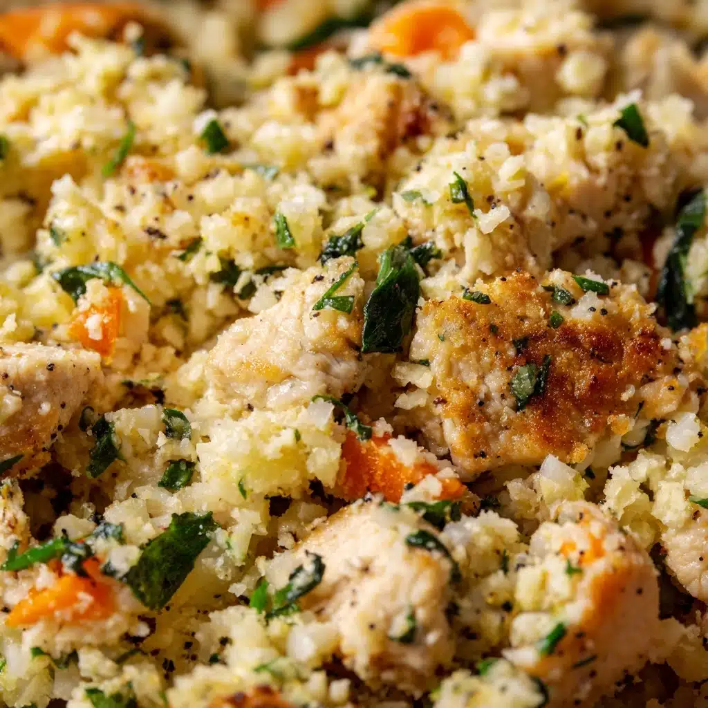 Pesto Chicken Cauliflower Rice Recipe