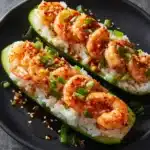 Shrimp Avocado Cucumber Boats Recipe