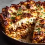 Chicken Parmesan Lasagna Skillet Recipe
