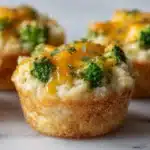Broccoli Cheddar Smashed Potato Cups Recipe