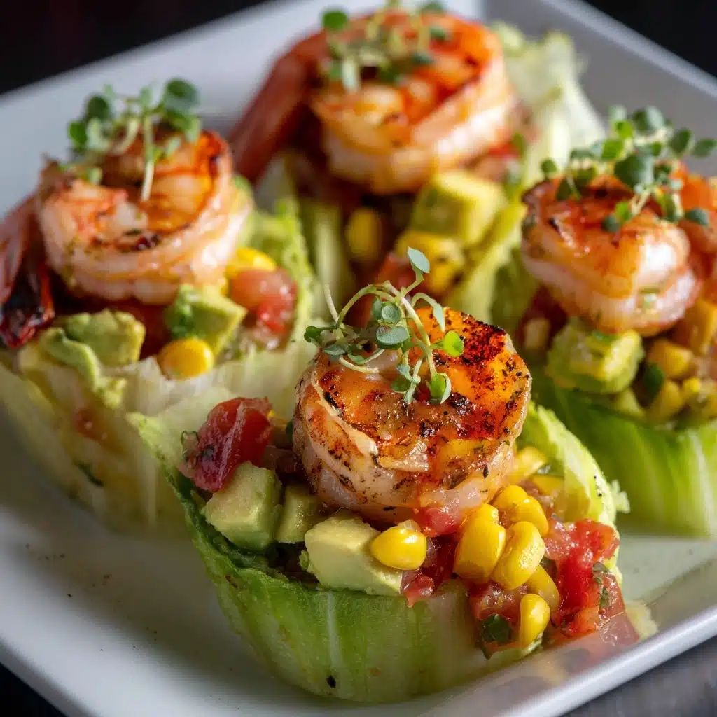 Healthy Taco Shrimp Lettuce Wraps Recipe