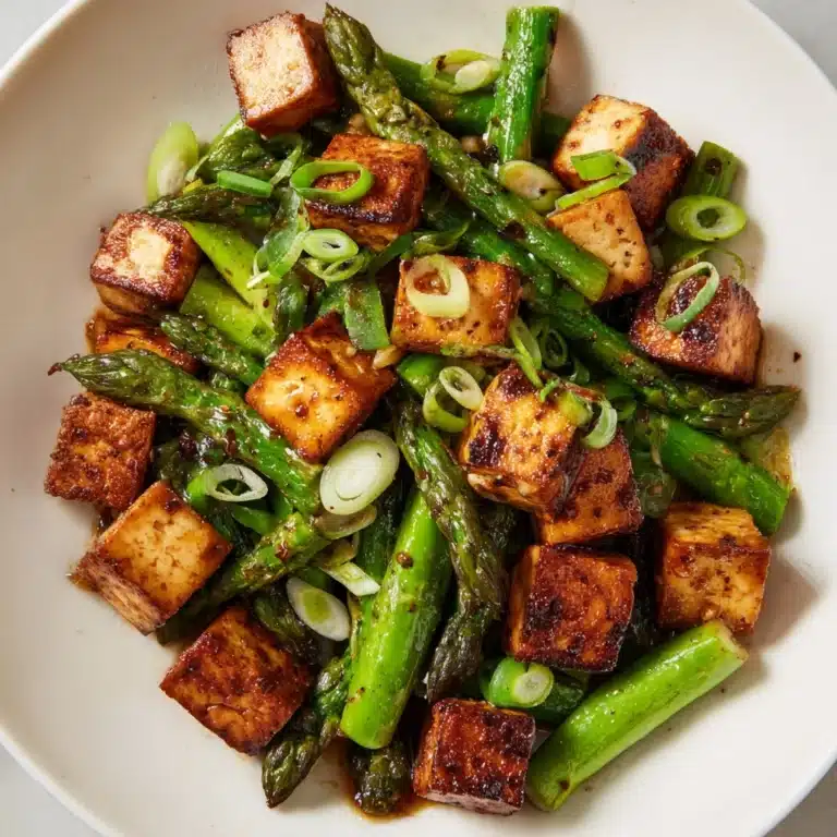 Miso-Chile Asparagus With Tofu Recipe