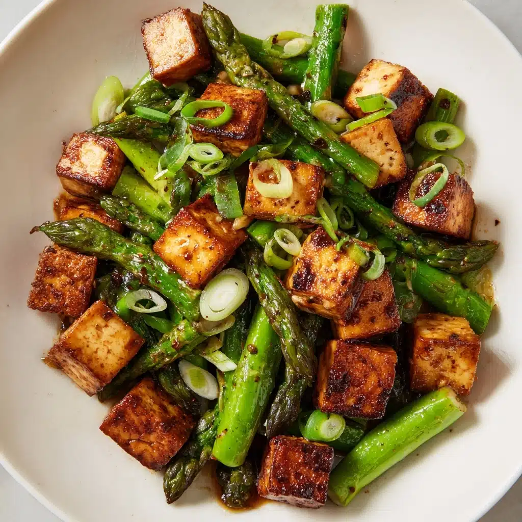 Miso-Chile Asparagus With Tofu Recipe