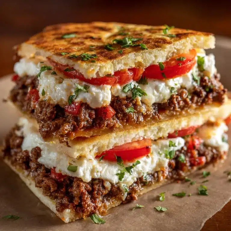 Slow-Cooked Beef Pizza Burgers Recipe