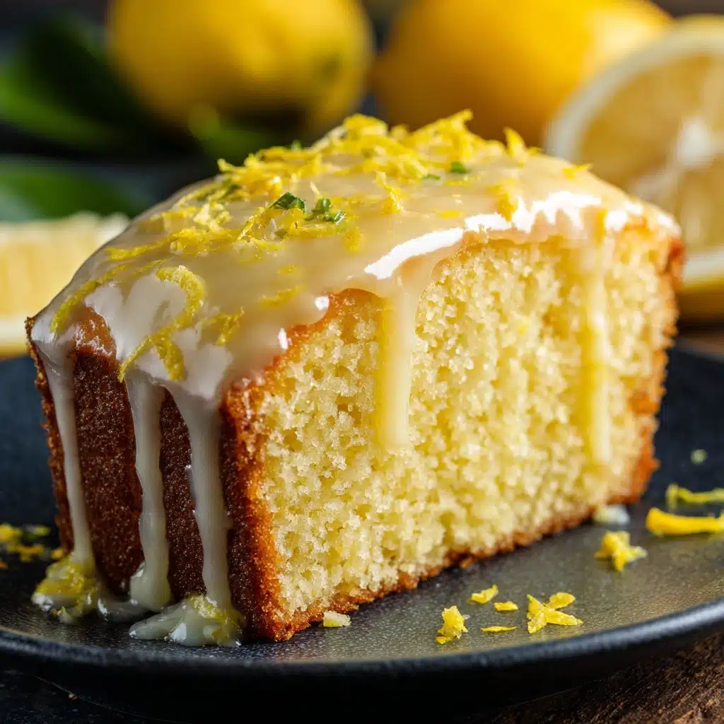 Lemon Condensed Milk Drizzle Cake Recipe