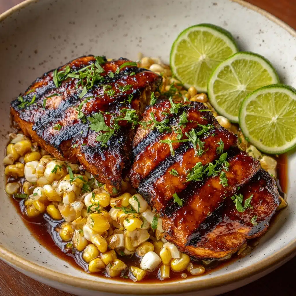 Grilled Hot Honey Chicken with Lime Corn Salad Recipe