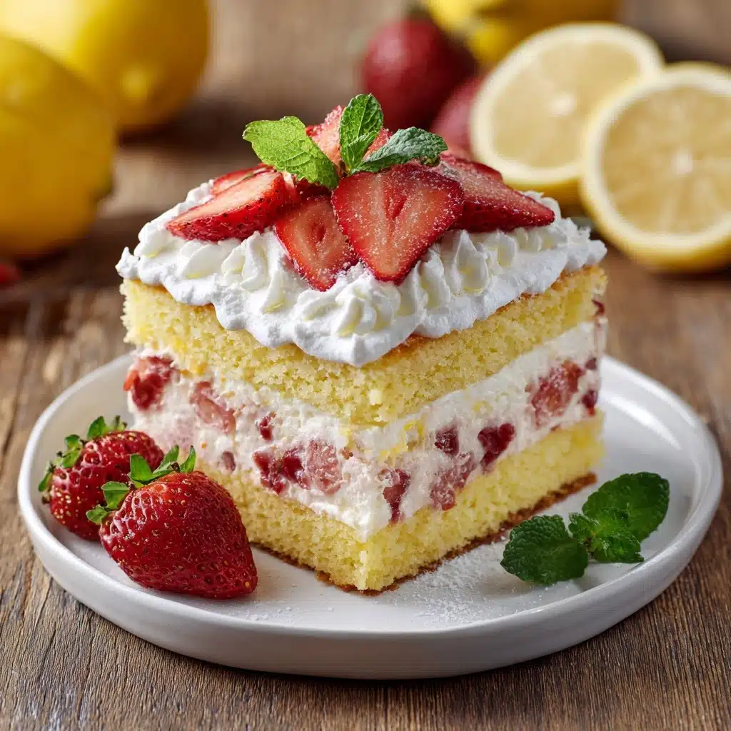 Strawberry Lemonade Poke Cake Recipe