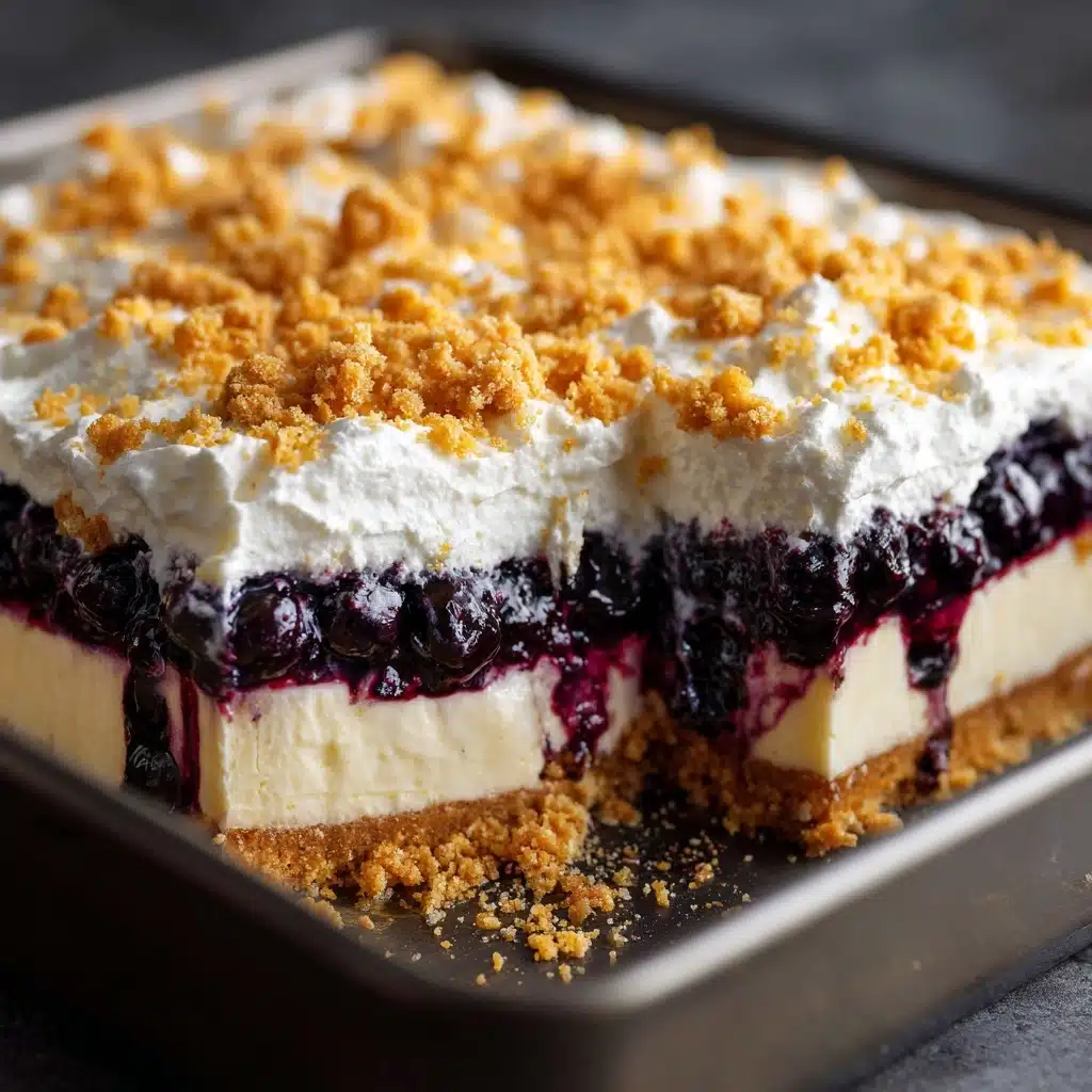 No Bake Lemon Blueberry Dessert Recipe - Recipe Image