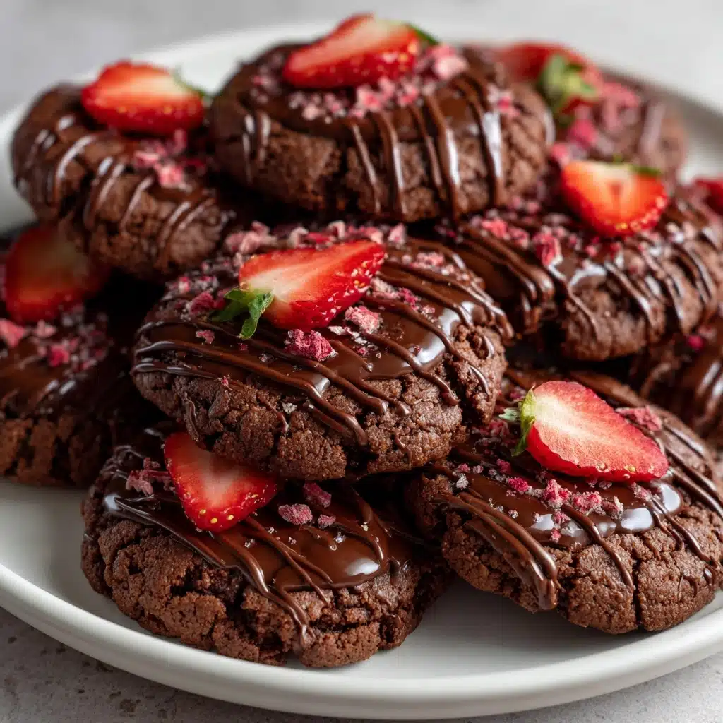 Chocolate Covered Strawberry Cookies Recipe - Recipe Image