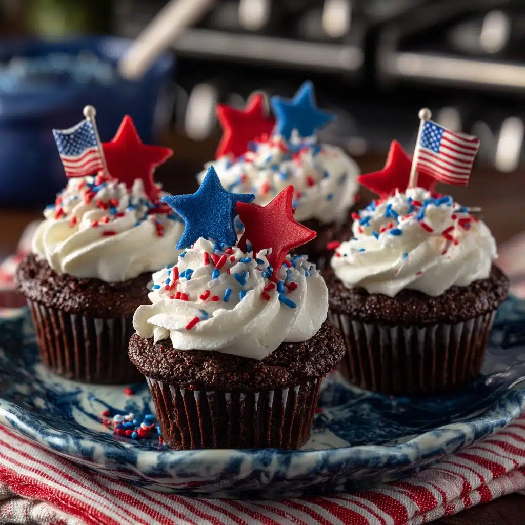 Patriotic Brownie Bombs Recipe - Recipe Image