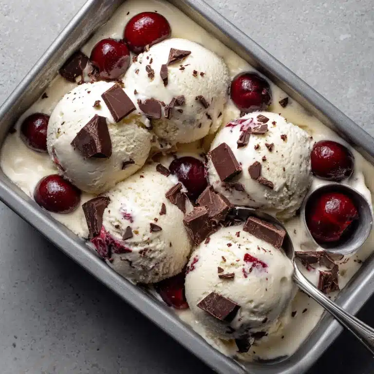 No-Churn Chocolate Cherry Ice Cream Recipe