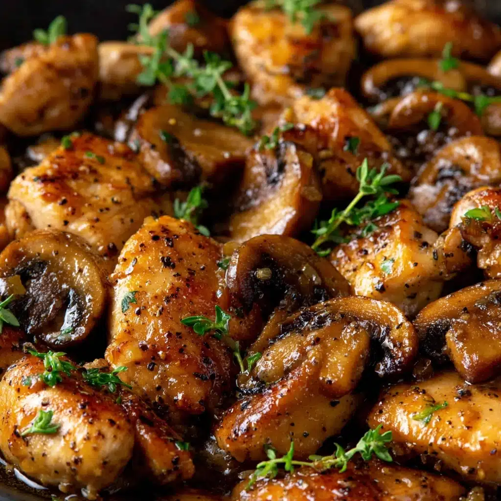 Black Pepper Chicken with Mushrooms Recipe - Recipe Image