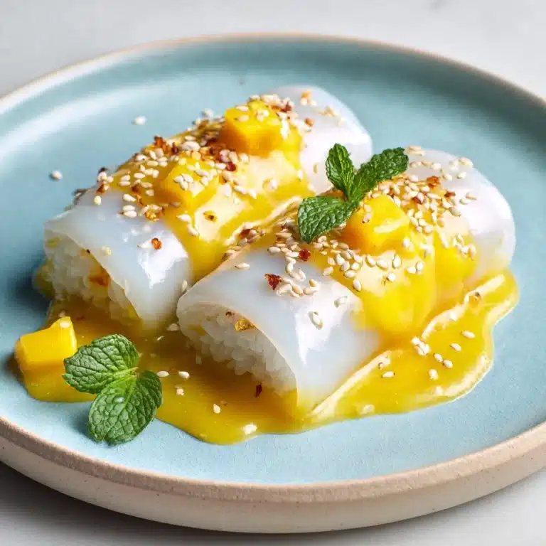 Sweet Mango Sticky Rice Rolls Recipe