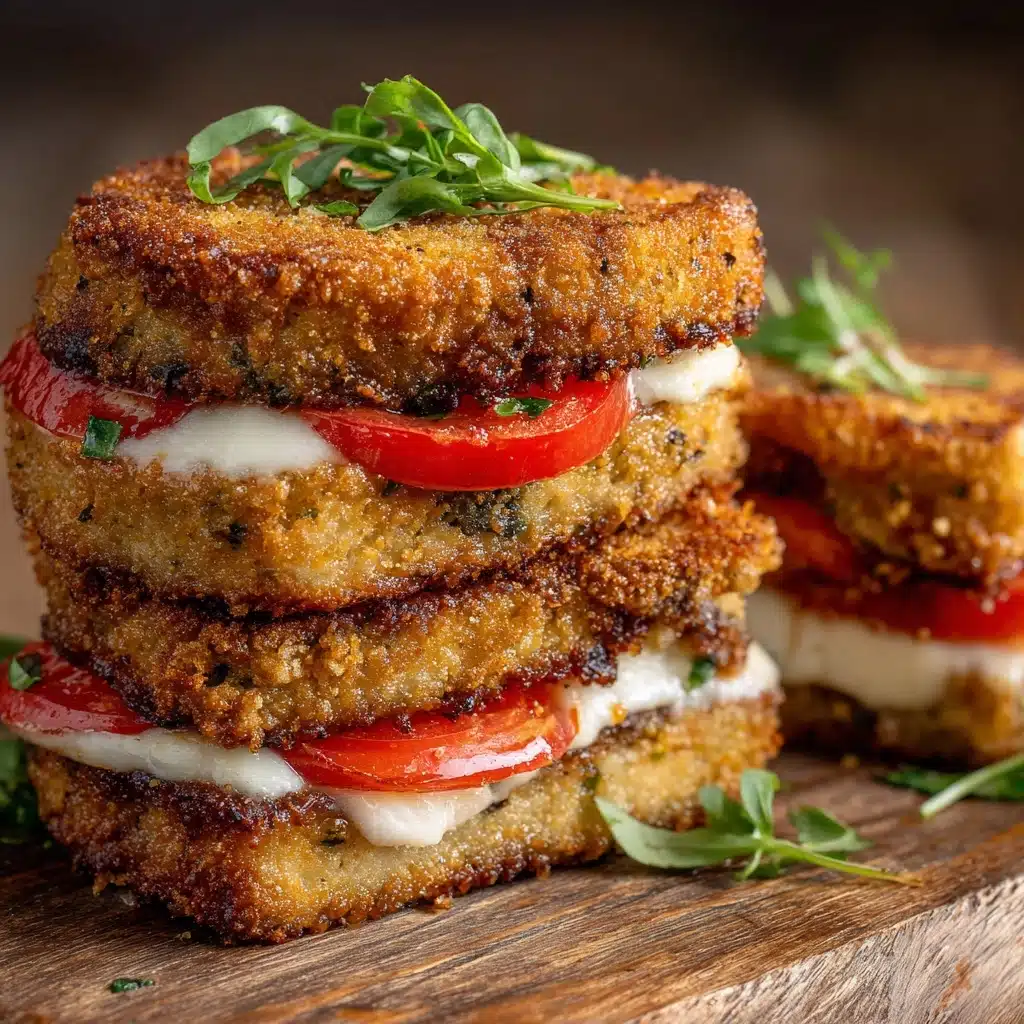 Eggplant and Goat Cheese Sandwiches with Tomato Tarragon Sauce Recipe