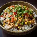 Crockpot Fiesta Chicken and Rice Recipe