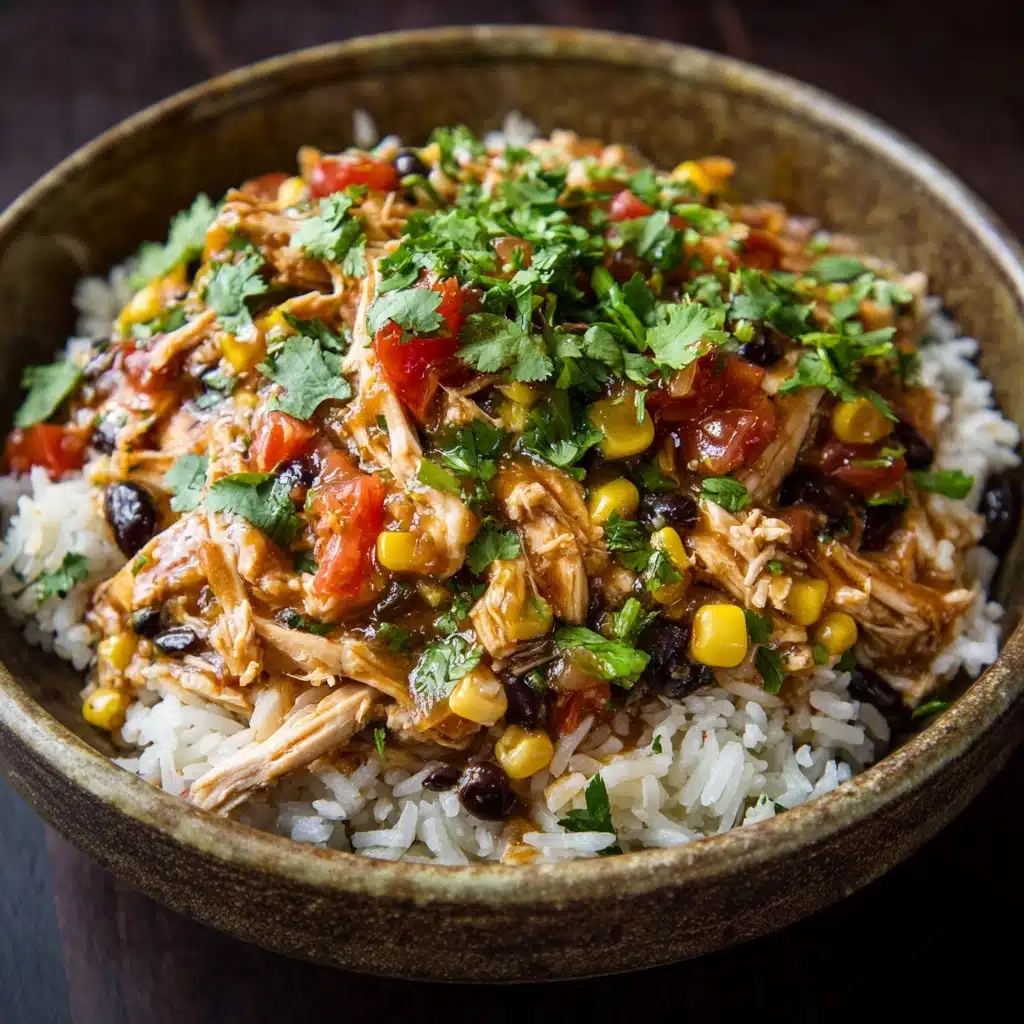 Crockpot Fiesta Chicken and Rice Recipe - Recipe Image