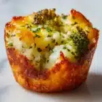 Broccoli Cheddar Smashed Potato Cups Recipe