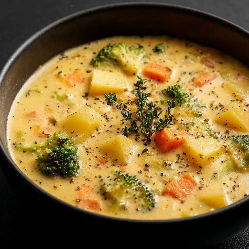 Broccoli Potato Cheese Soup Recipe - Recipe Image