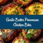 Garlic Butter Parmesan Chicken Bites with Creamy Herb Sauce Recipe