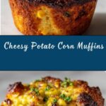 Crispy Cheddar Corn Potato Muffins Recipe