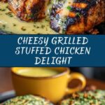 Grilled Stuffed Chicken with Cream Sauce Recipe