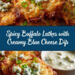 Buffalo Latkes with Blue Cheese Dip Recipe