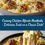 Creamy Chicken Alfredo Meatballs Recipe