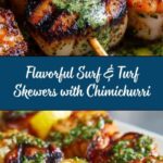 Grilled Surf & Turf Skewers with Chimichurri Recipe