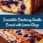 Blueberry Vanilla Bread with Lemon Glaze Recipe