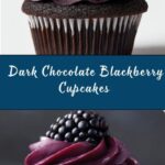 Dark Chocolate Blackberry Cupcakes Recipe
