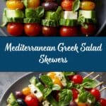 Greek Salad Skewers with Olives and Feta Recipe