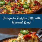 Jalapeño Popper Dip with Ground Beef Recipe