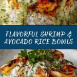 Zesty Shrimp & Avocado Rice Bowls with Cilantro Lime Sauce Recipe