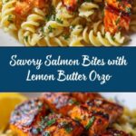 Salmon Bites with Lemon Butter Orzo Recipe