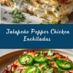 Jalapeño Popper Cheesy Chicken Enchiladas with Creamy Sauce Recipe