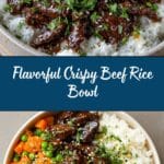 Crispy Beef Rice Bowl Recipe
