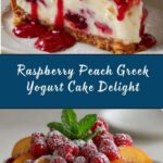 Raspberry Peach Greek Yogurt Cake Recipe