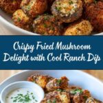 Crispy Fried Mushrooms with Cool Ranch Dip Recipe