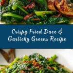 Fried Dace with Stir-Fried Greens Recipe